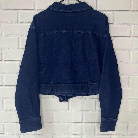 Good American belted denim Jacket size Large - Picture 7 of 8
